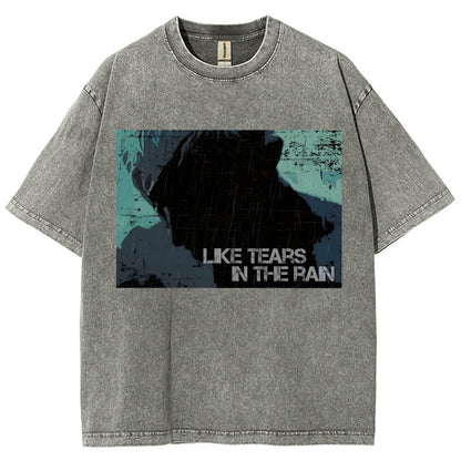 Like Tears In The Rain Vintage Distressed T-shirt