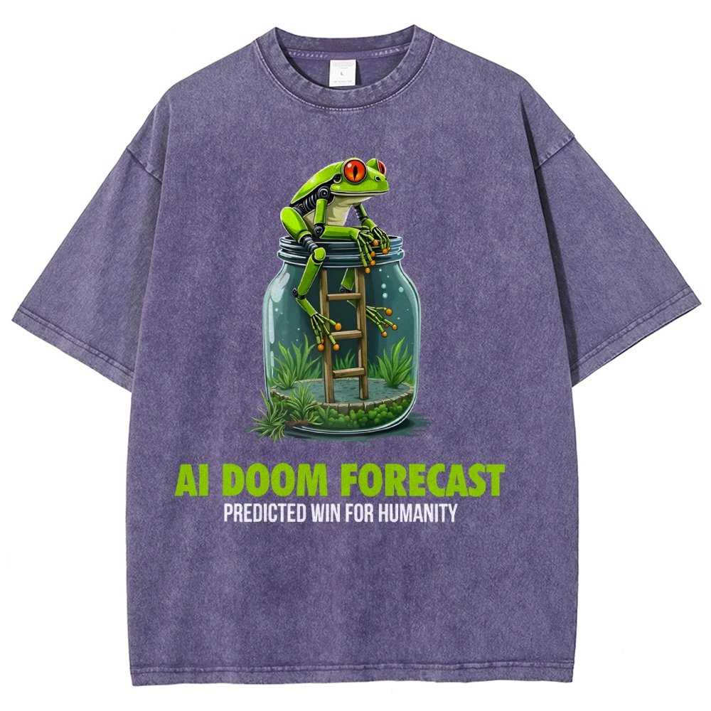 Doom Predicted Win for Humanity Vintage Distressed T-shirt