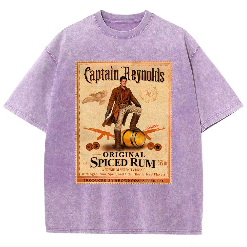 Captain Rogers Spiced Rum Vintage Distressed T-shirt