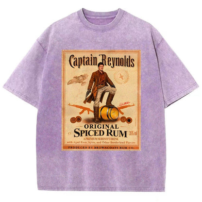 Captain Rogers Spiced Rum Vintage Distressed T-shirt