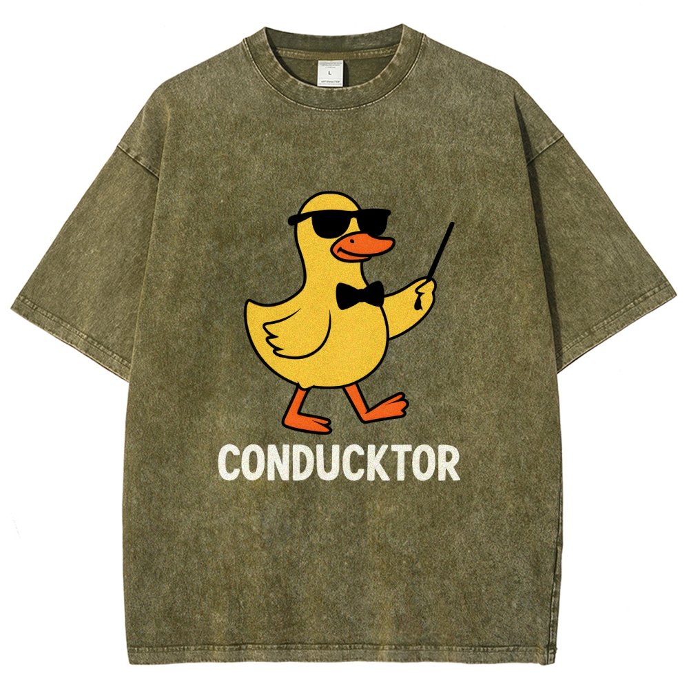Conducktor Vintage Distressed T-shirt