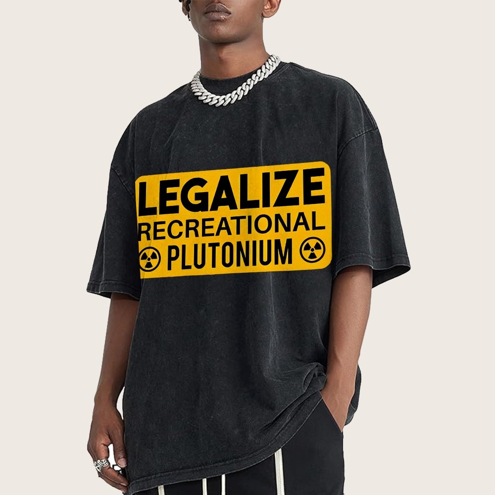 Legalize Recreational Plutonium Vintage Distressed T-shirt