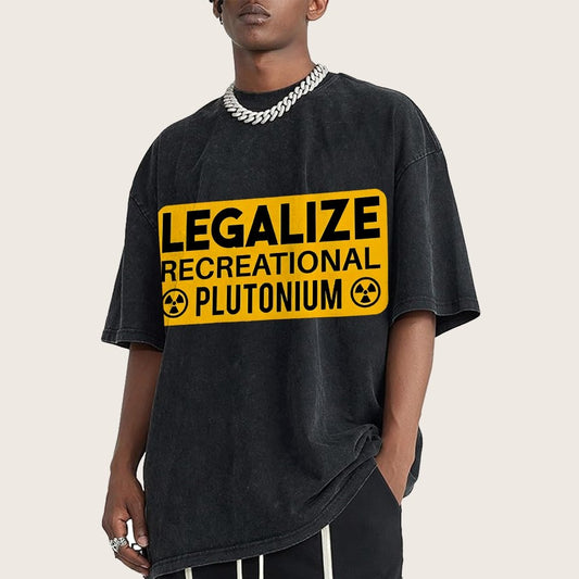 Legalize Recreational Plutonium Vintage Distressed T-shirt