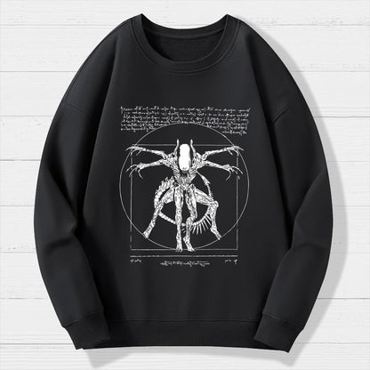 Mystery Creature Geek Cotton Sweatshirt