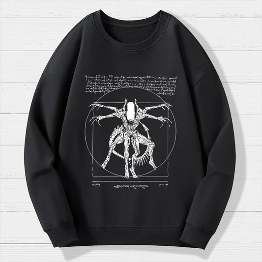 Mystery Creature Geek Cotton Sweatshirt
