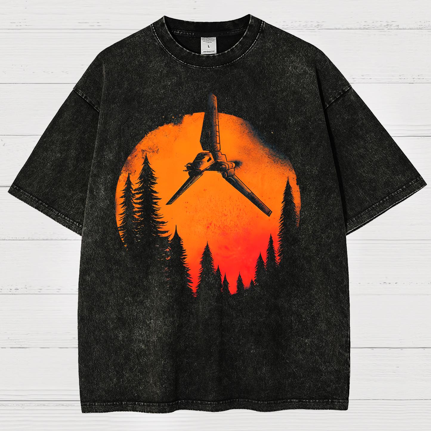 Unidentified Flying Vehicle Vintage Distressed T-shirt