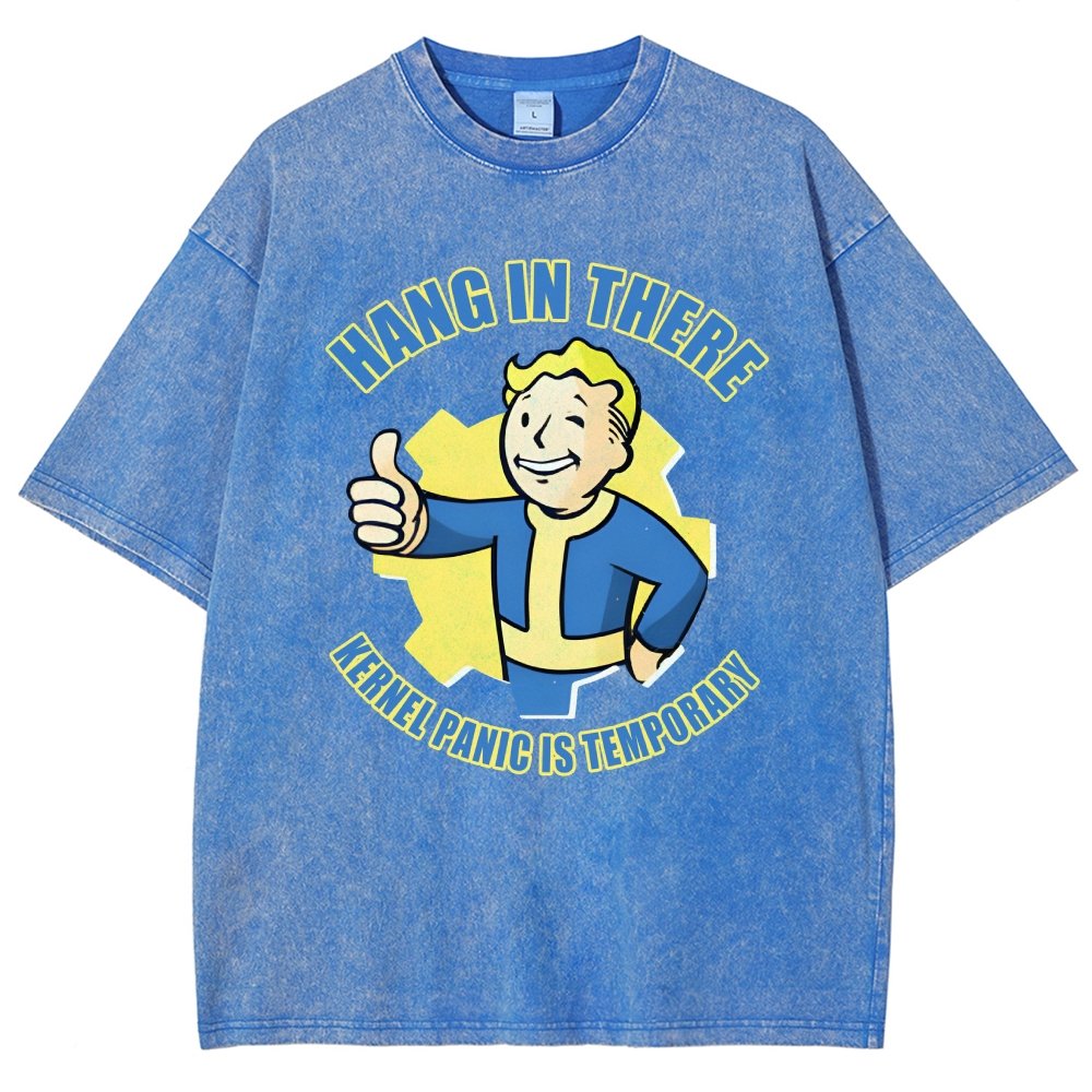 Hang in there - Kernel Panic is temporary Vintage Distressed T-shirt