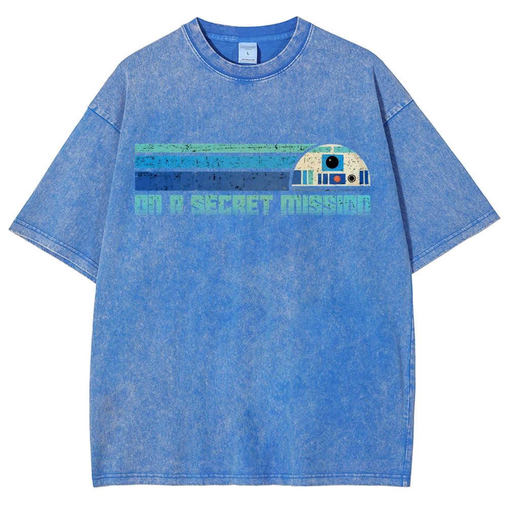 On A Secret Mission Vintage Distressed T-shirt
