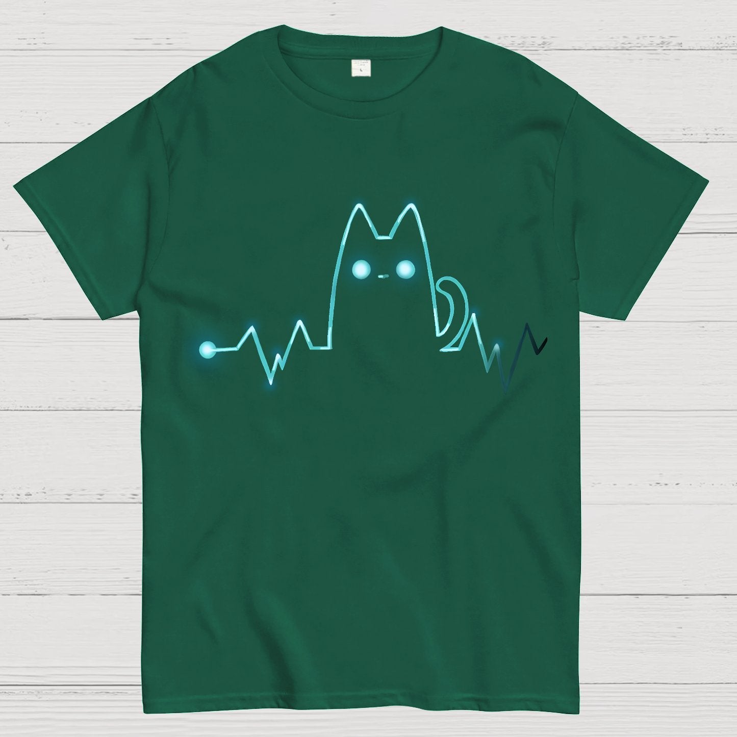 Heart Cat Beat Geek T-Shirt