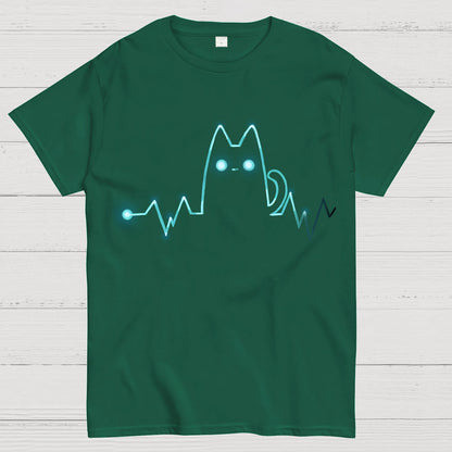 Heart Cat Beat Geek T-Shirt