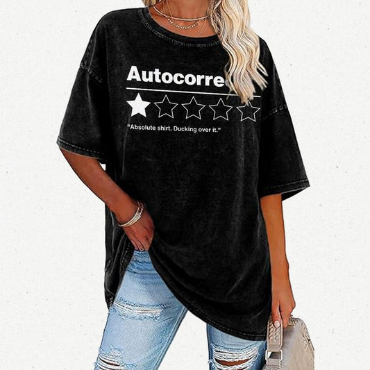 Autocorrect. Ducking over it. Vintage Distressed T-shirt