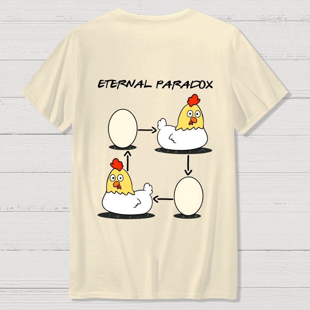 Eternal Paradox Nerdy Front And Back Printing Geek T-Shirt