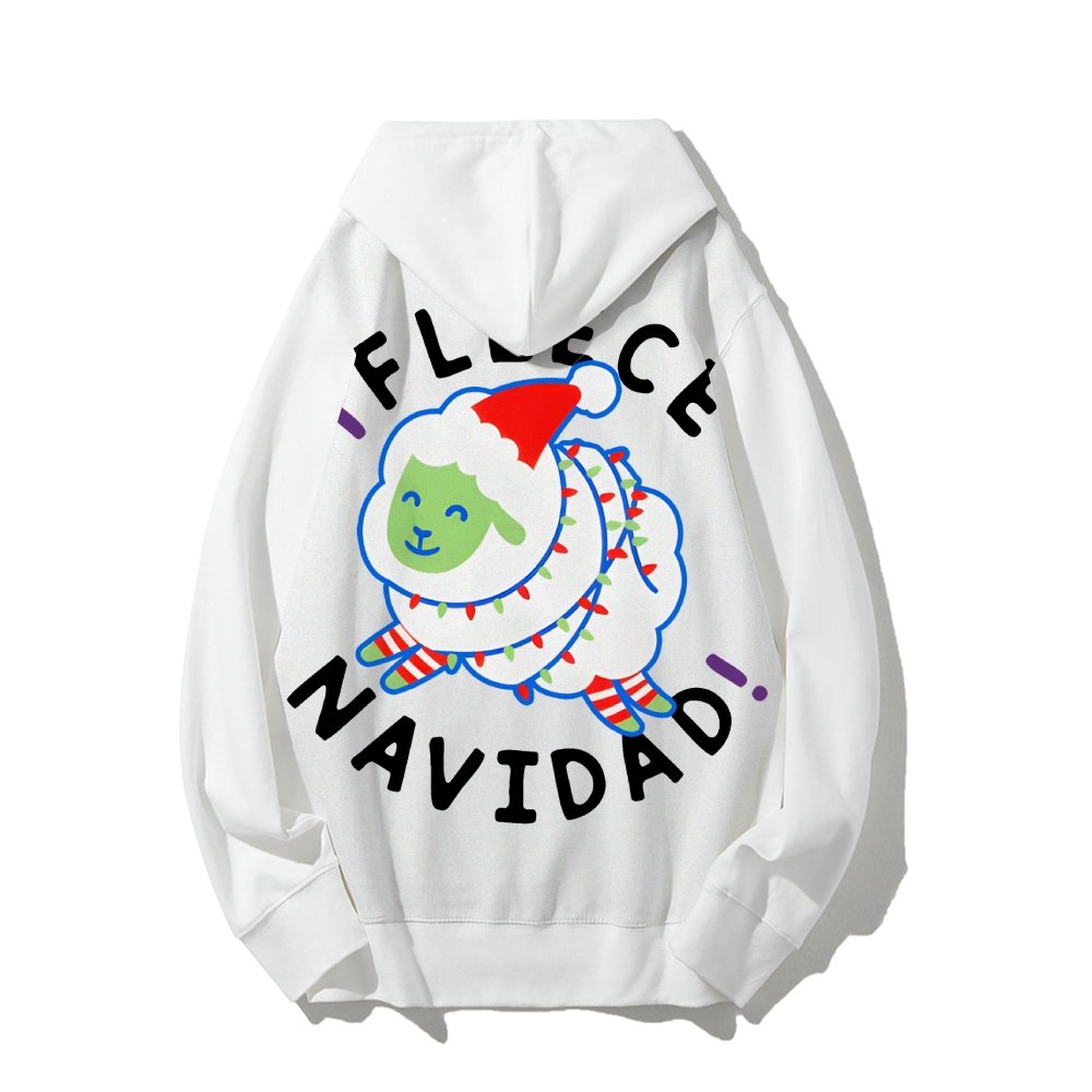 iFleece Navidad! Printed Back Cotton Hoodie