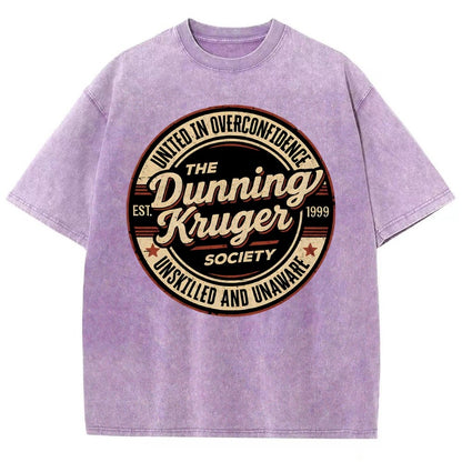 Dunning Kruger Society Vintage Distressed T-shirt