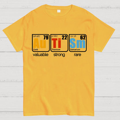 Valuable, Strong, Rare: Autism in Elements Geek T-Shirt
