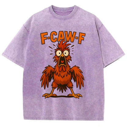 F-CAW-F  Angry Chicken Vintage Distressed T-shirt