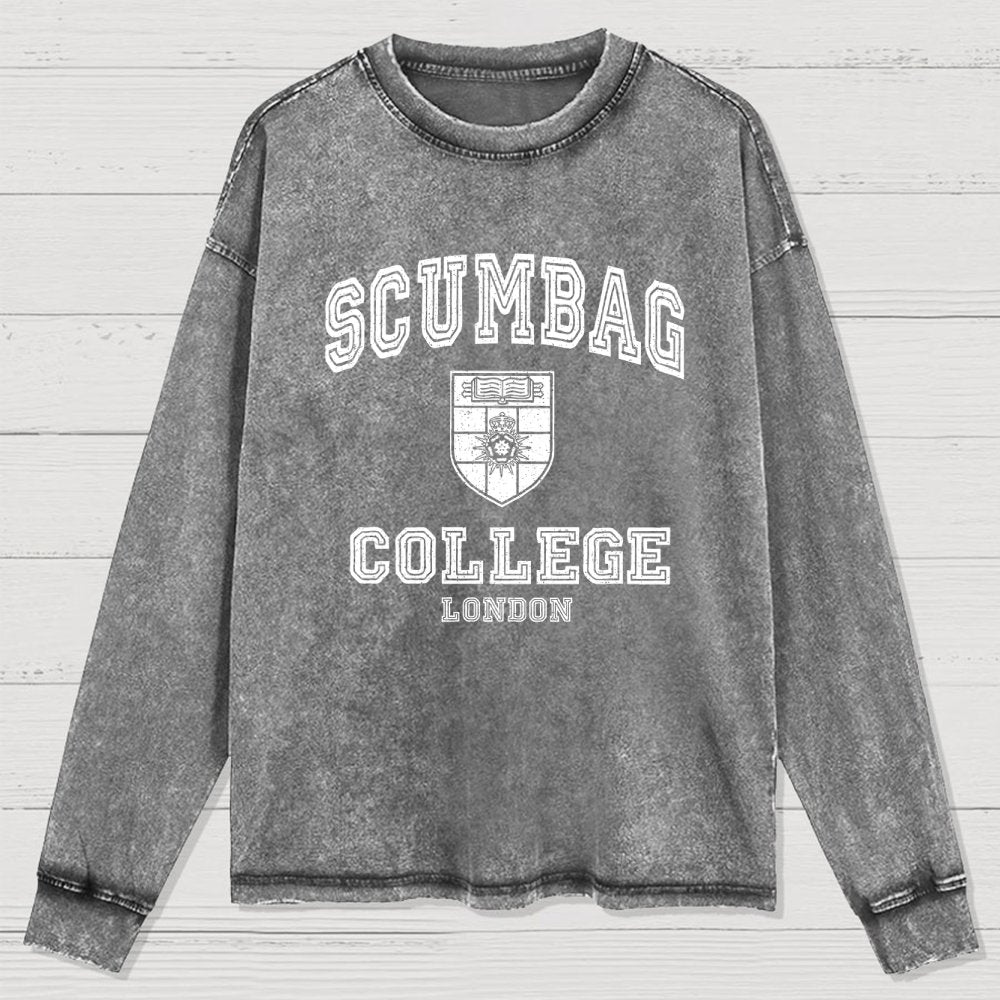 Scumbag College Washed Long Sleeve Tee