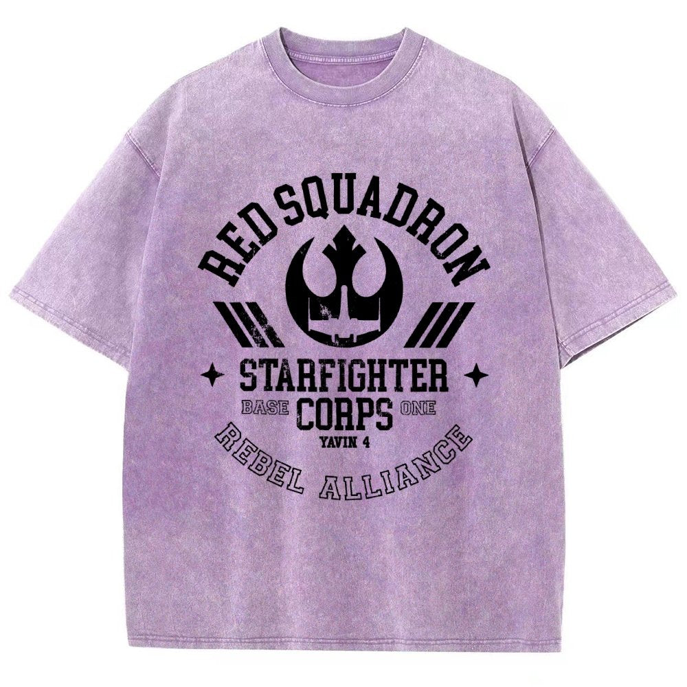 Red Star Squadron Base One Vintage Distressed T-shirt
