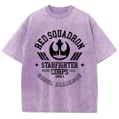 Red Star Squadron Base One Vintage Distressed T-shirt