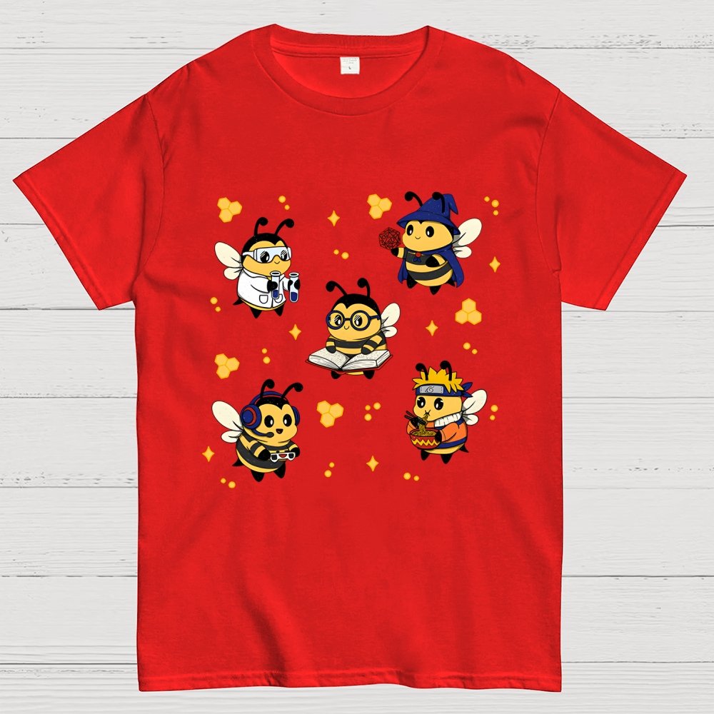 Nerdy Bees Squad Geek T-Shirt