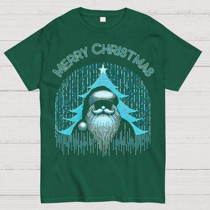 Funny Binary Christmas Santa Clause for Programmer Geek T-Shirt