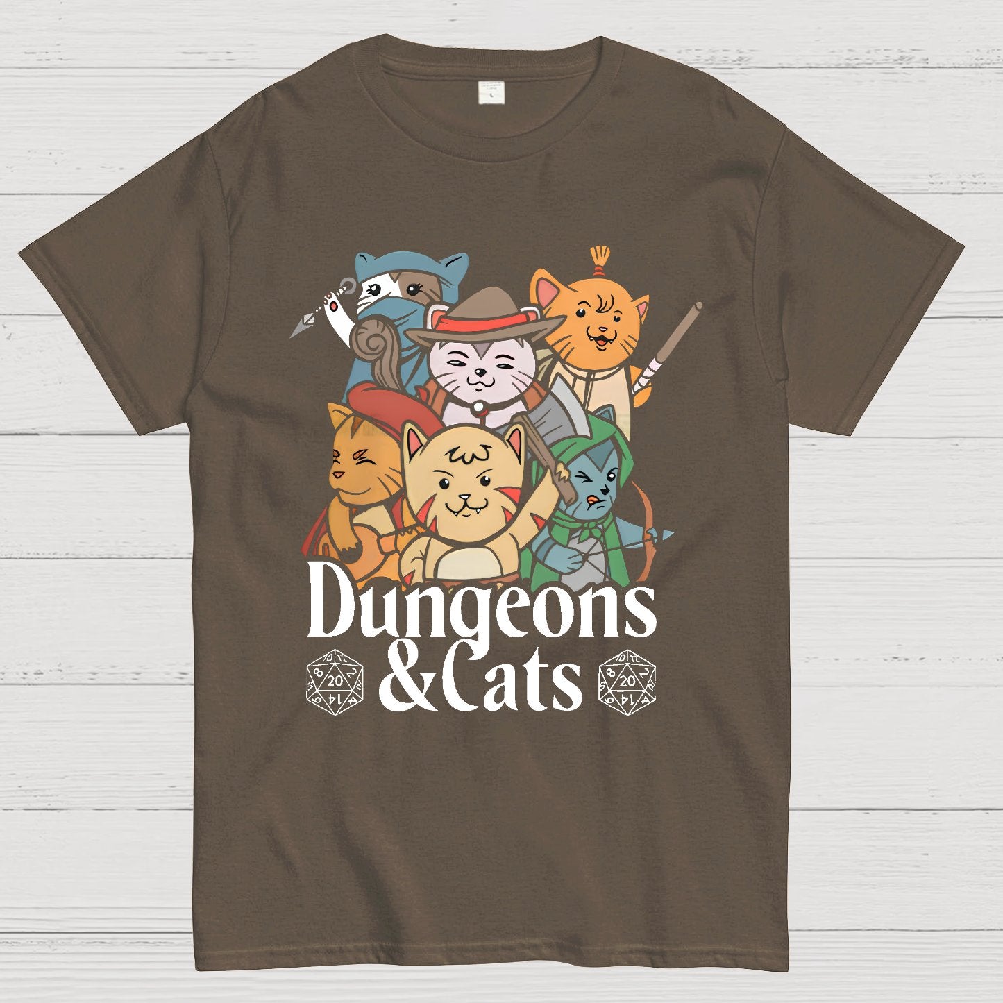 Dungeons and Cats Geeky T-Shirt