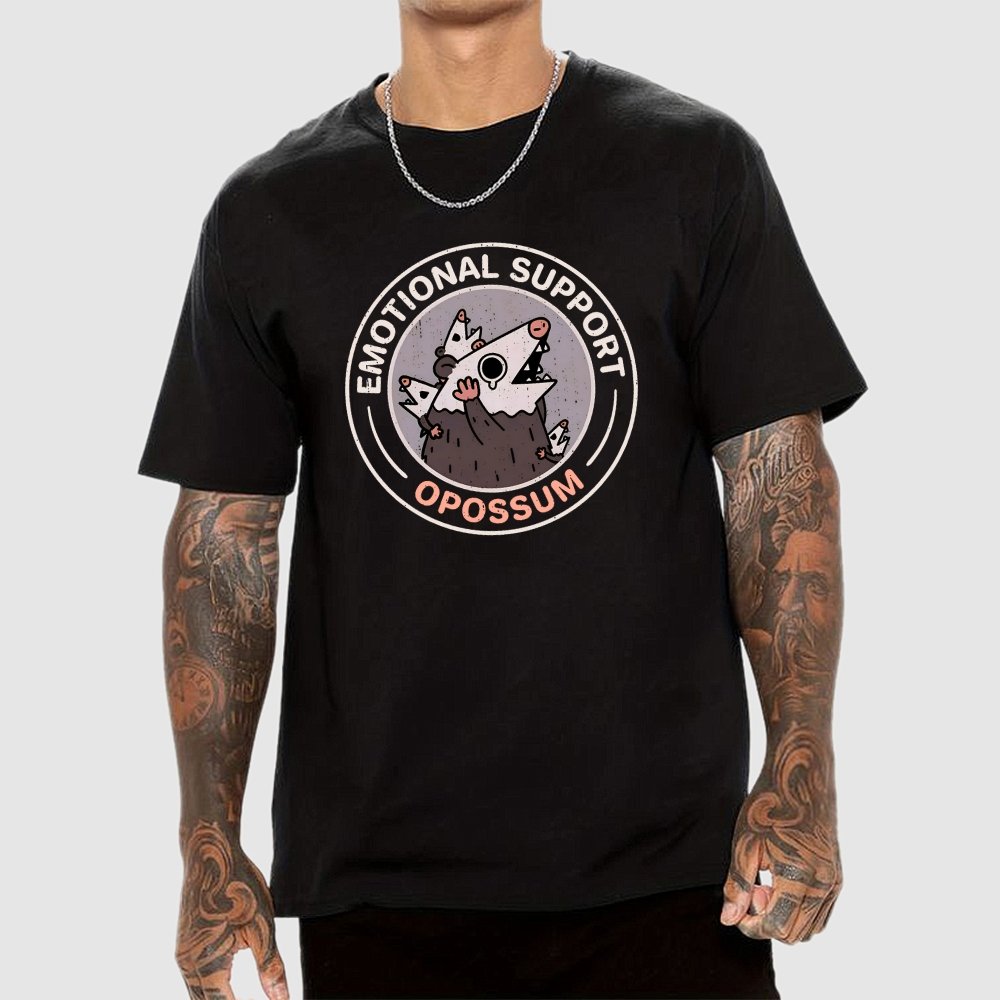 Emotional Support Possum Geek T-Shirt