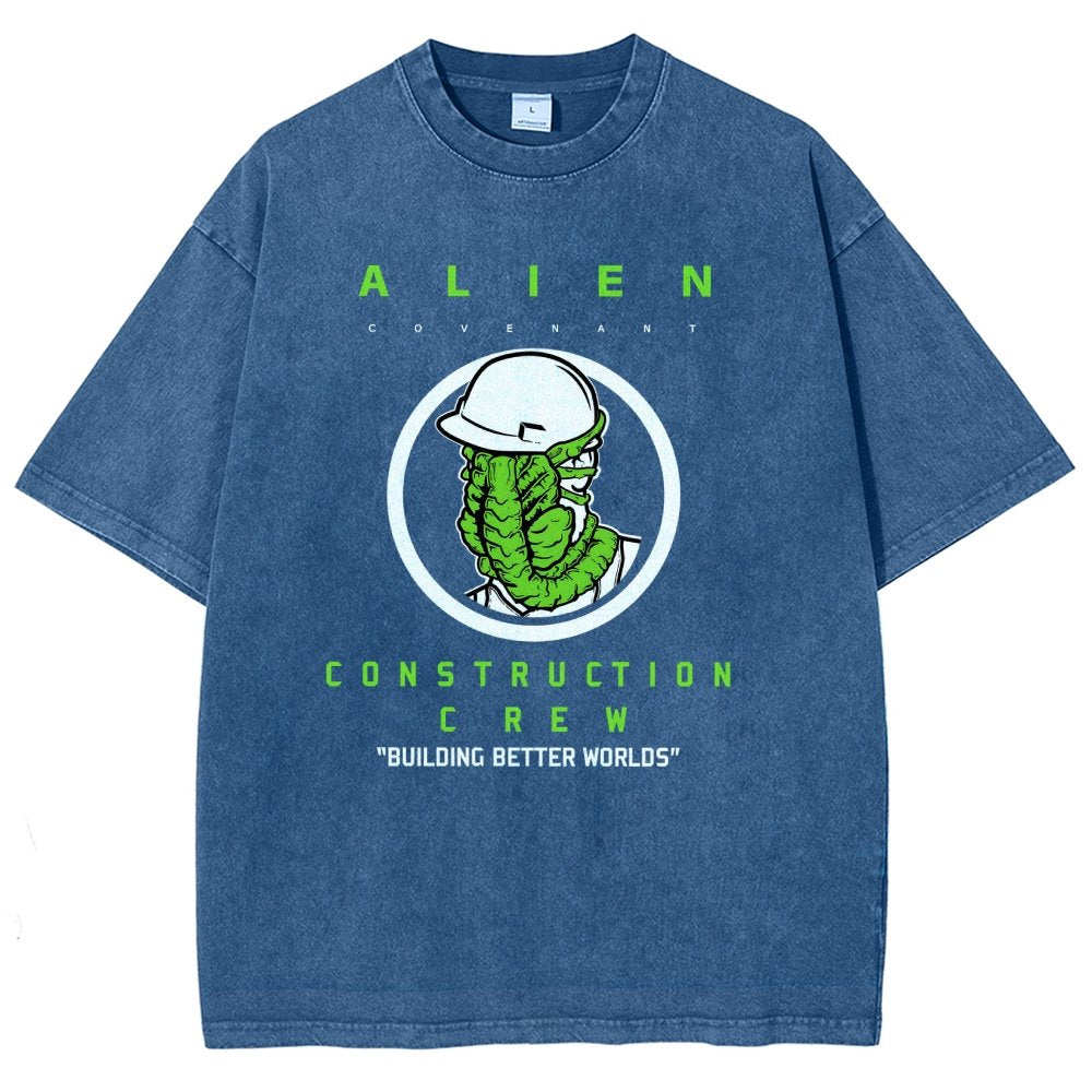 Mystery Construction Company Vintage Distressed T-shirt