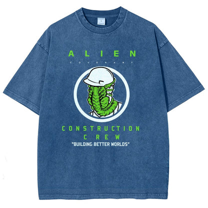 Mystery Construction Company Vintage Distressed T-shirt