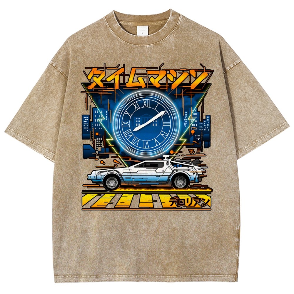 Time Machine Vintage Distressed T-shirt