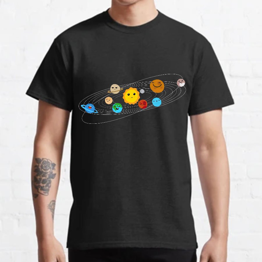 Solar System Nerdy T-Shirt