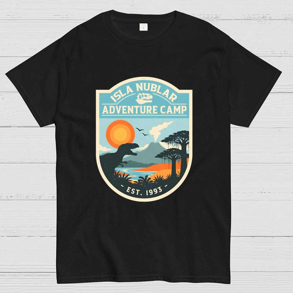 Dinosaur Island Adventure Camp Geek T-Shirt