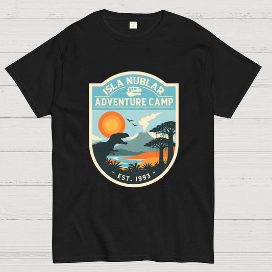 Dinosaur Island Adventure Camp Geek T-Shirt