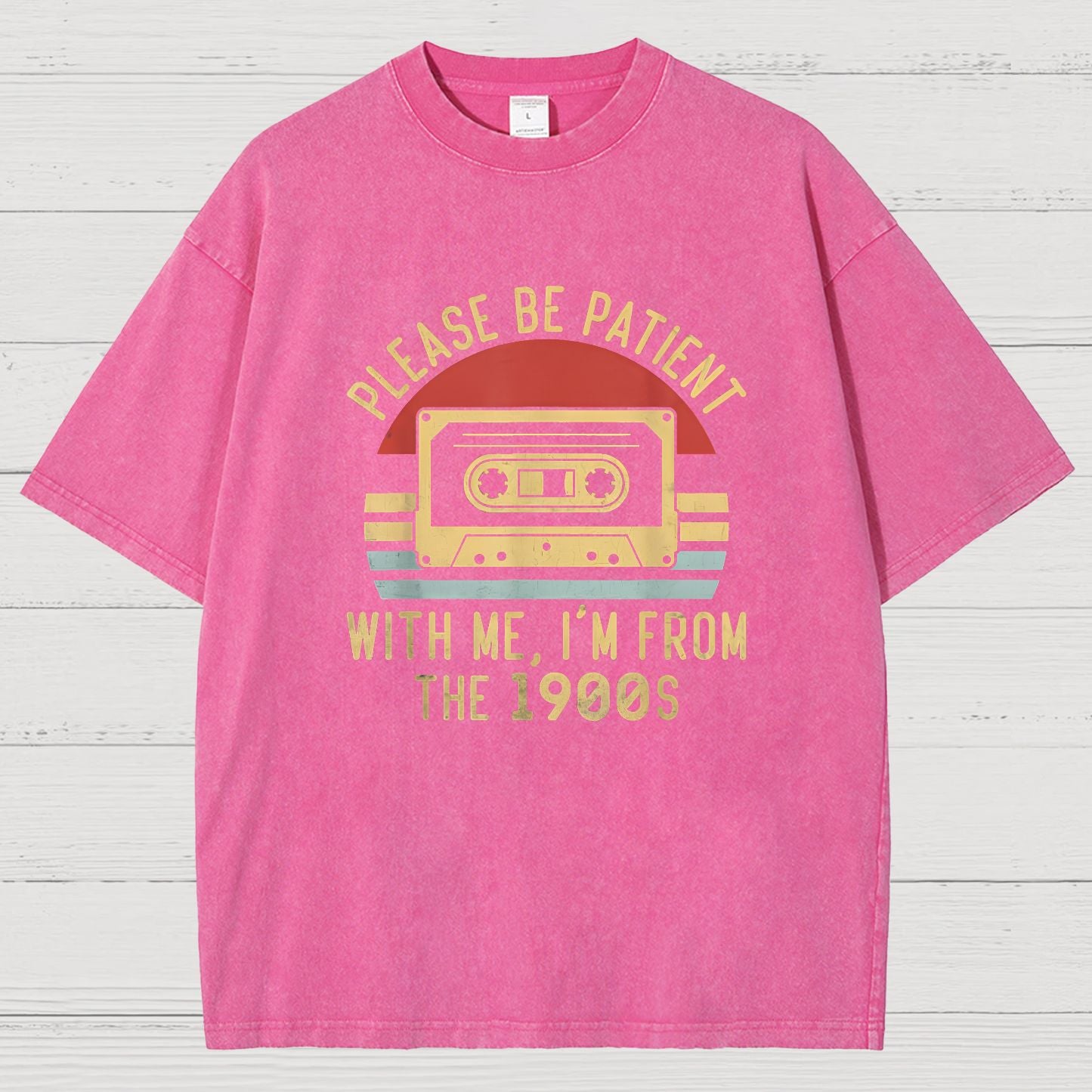 Please Be Patient with Me Im from the 1900s Geeky Vintage Distressed T-shirt