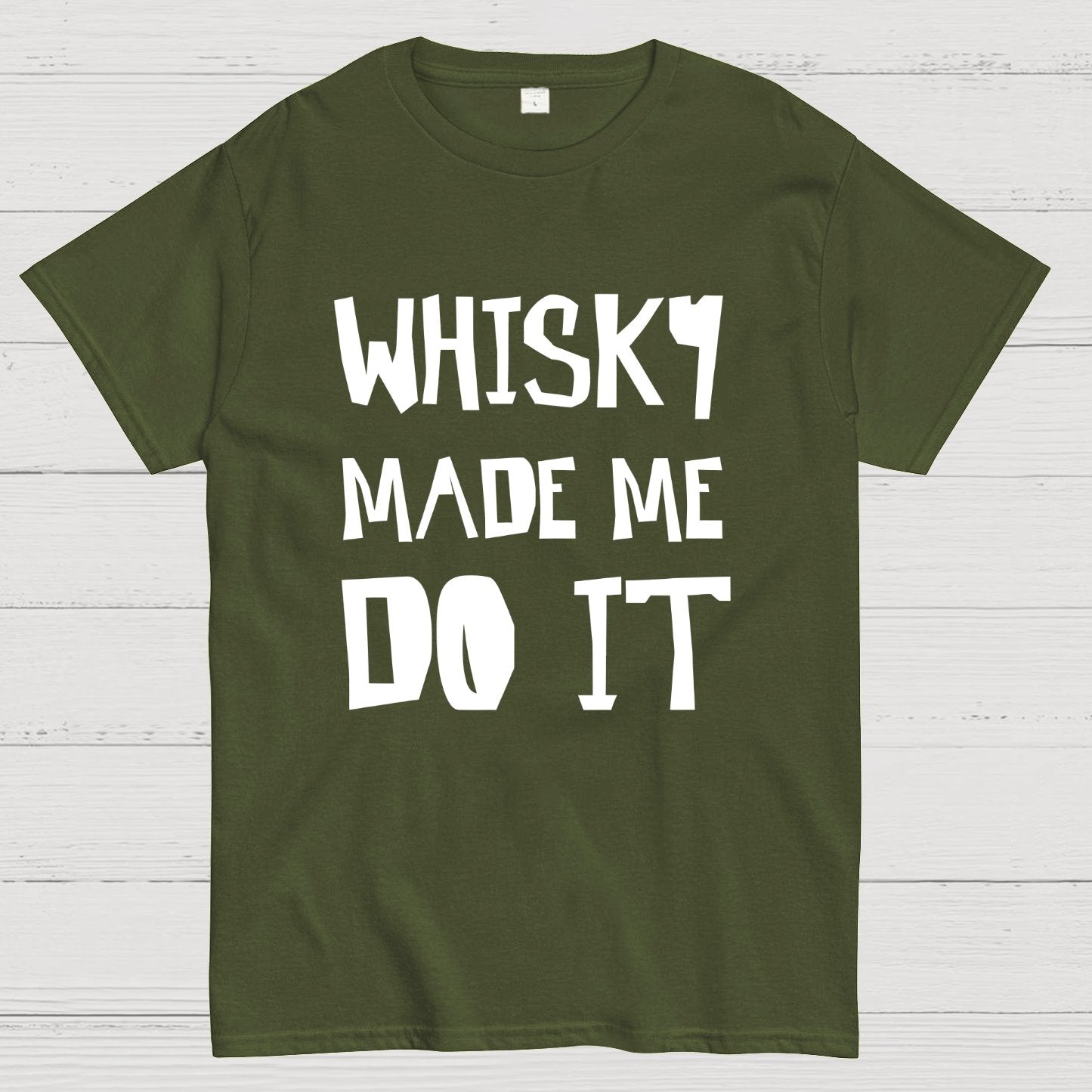 Whisky Made Me Do It Geeky T-Shirt