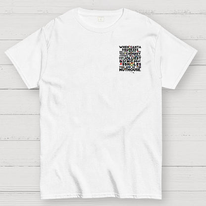 Christmas Vacation Jolliest Bunch Front And Back Printing Geek T-Shirt