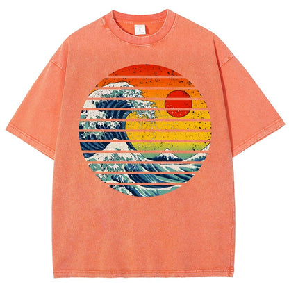 Freak Wave Vintage Distressed T-shirt
