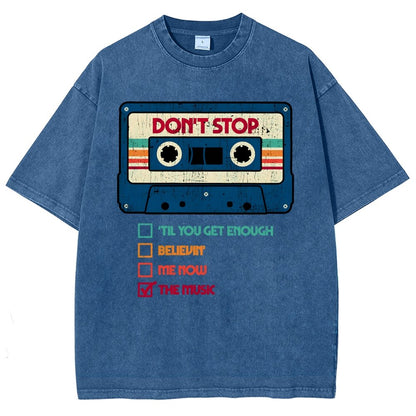 Dont Stop The Music Vintage Distressed T-shirt