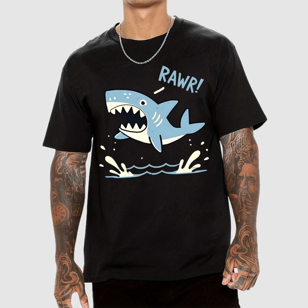 Shark Rawr! Unisex Geek T-Shirt
