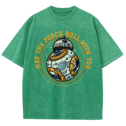 May the power roll with you Vintage Distressed T-shirt