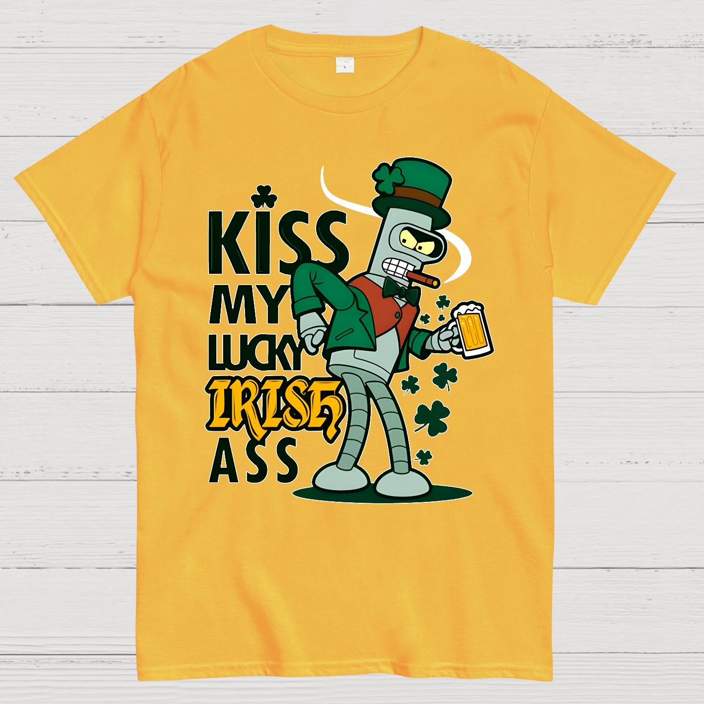 Kiss my Lucky Irish-St. Patrick's Day Geek T-Shirt