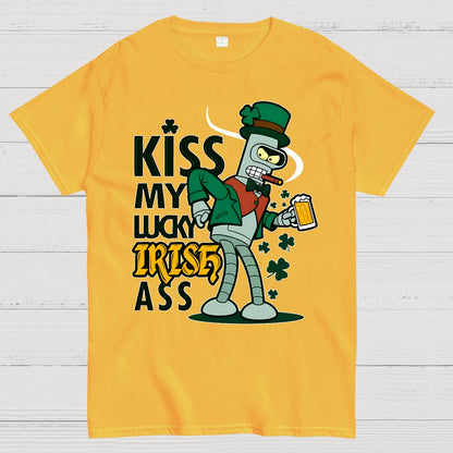 Kiss my Lucky Irish-St. Patrick's Day Geek T-Shirt