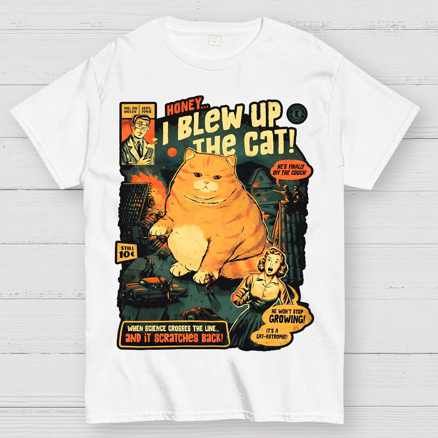 Honey I Blew Up The Cat Geek T-Shirt