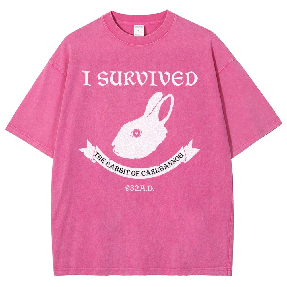 I Survived The Mysterious Rabbit 932A.D Vintage Distressed T-shirt