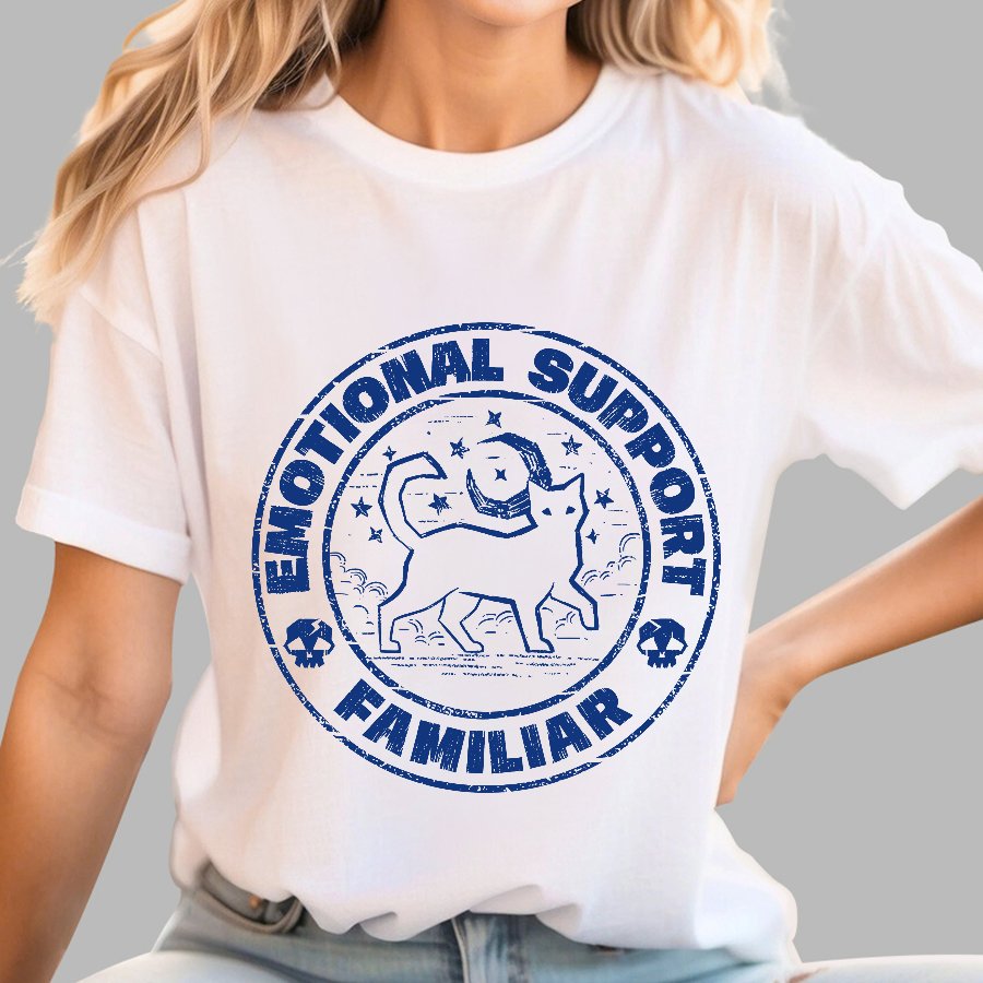 Emotionally Supportive Familiar Geek T-Shirt