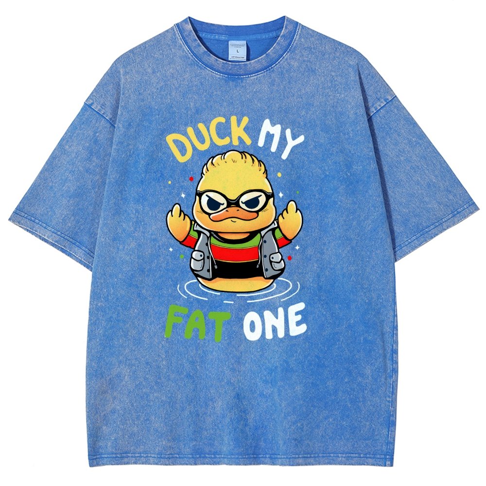 Duck My Fat One Vintage Distressed T-shirt