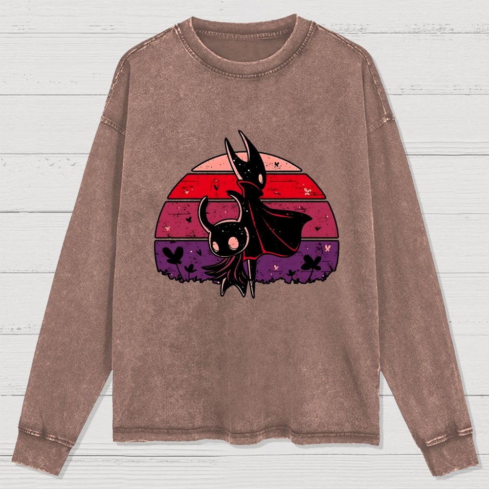 Vintage Hollow Washed Long Sleeve Tee