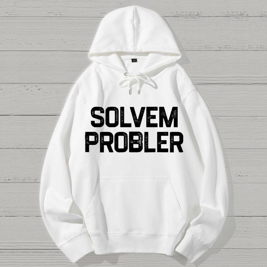 Problem Solved Geek Cotton Hoodie