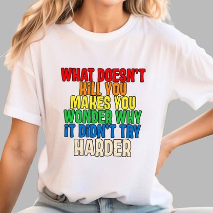 Try Harder Geek T-Shirt