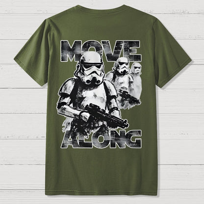 Move Along Front And Back Printing Geek T-Shirt